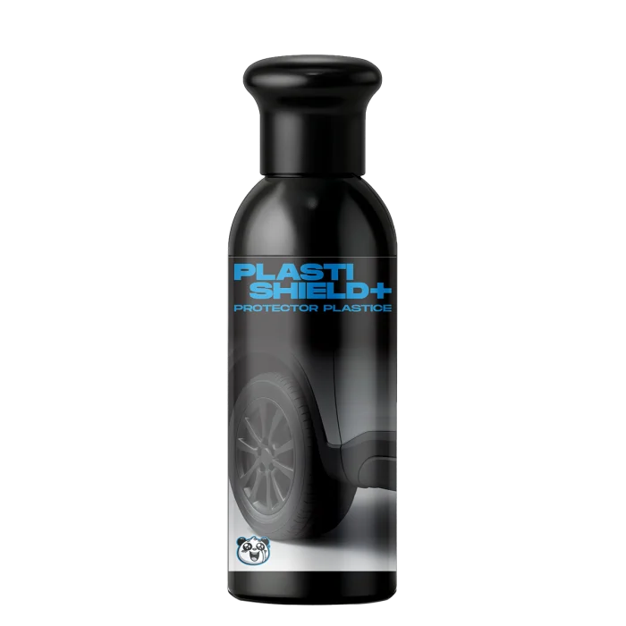 Soluție Plastishield+ dressing exterior pentru plastice și cauciuc auto Lacrimi de Panda